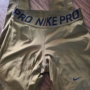 Nike Pro Olive Green Compression Shorts